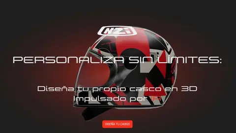 Apartado '3D Helmets' en la web de NZI. (NZI)