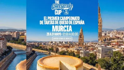 Cartel de The Cheesecake Cup en Murcia. (Borsania)