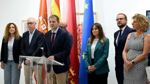 Rueda de prensa tras la Junta de Gobierno. (Ayuntamiento de Murcia)