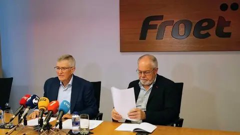 Un momento en la rueda de prensa. (FROET)