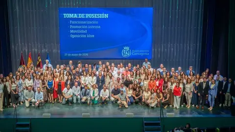 Imagen de la toma de posesi&oacute;n. (Ayuntamiento de Cartagena)