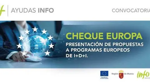 Nueva convocatoria del 'Cheque Europa'. (CARM)