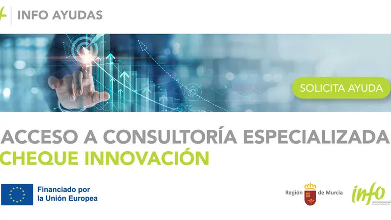 Cartel del Cheque Innovaci&oacute;n. (Instituto de Fomento de la Regi&oacute;n de Murcia)