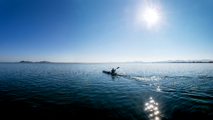Piragua en Mar Menor