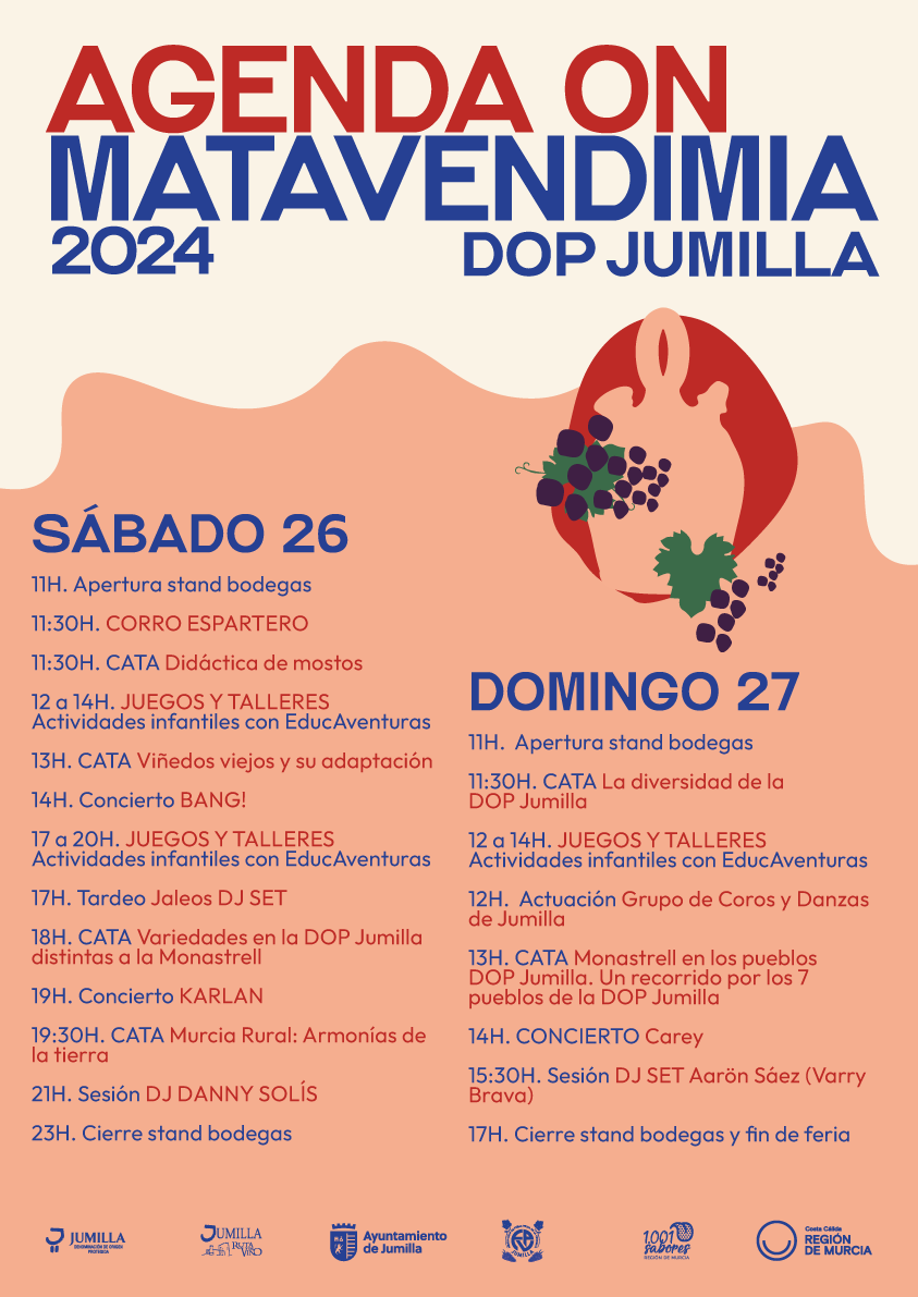 Cartel de la agenda de la Feria.