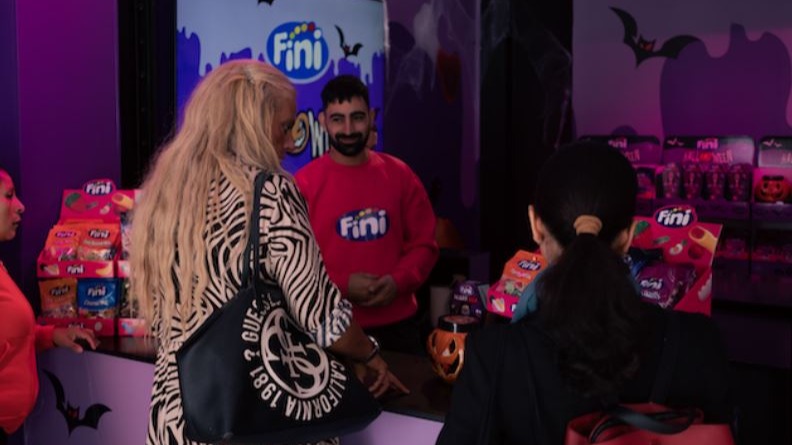Imagen del interior de la tienda pop-up de Fini Golosinas en Madrid.