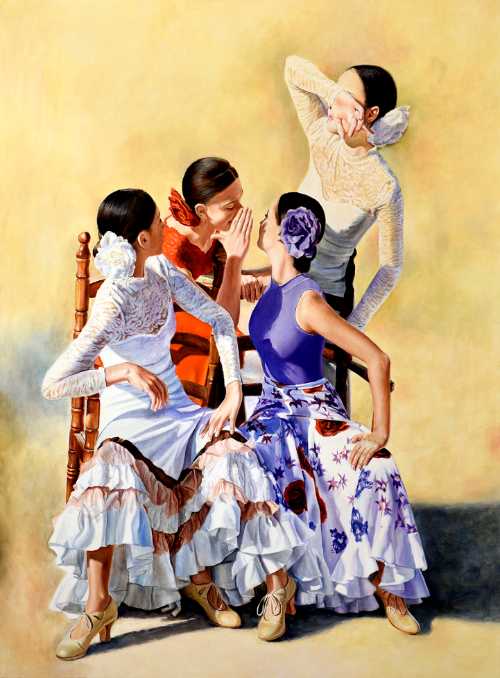 'Susurros'. Oěleo sobre lienzo. 183 x135 cm