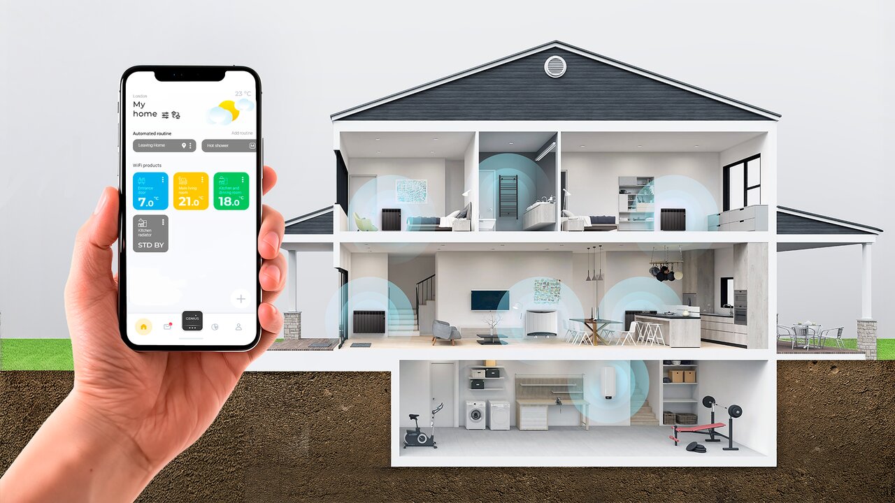 Imagen de la app Smart Home. (Rointe)