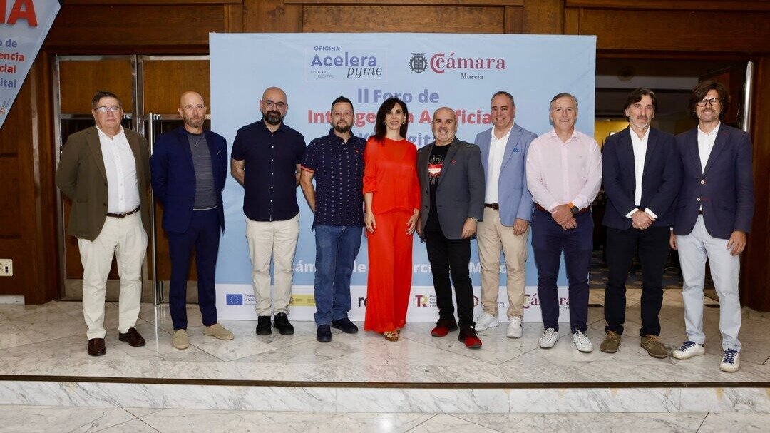 Ponentes del II Foro de Inteligencia Artificial. (Cámara de Comercio de Murcia)