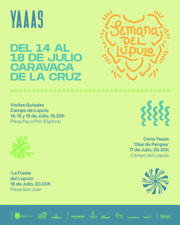 Cartel de la Semana del Lúpulo de Caravaca. (YAAAS)