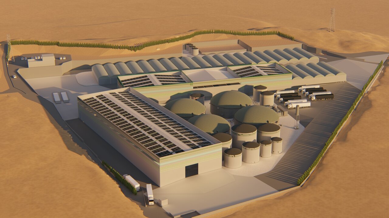 Proyecto de la planta de biometano de Enagás Renovable en Las Torres de Cotillas. (Enagás Renovable)
