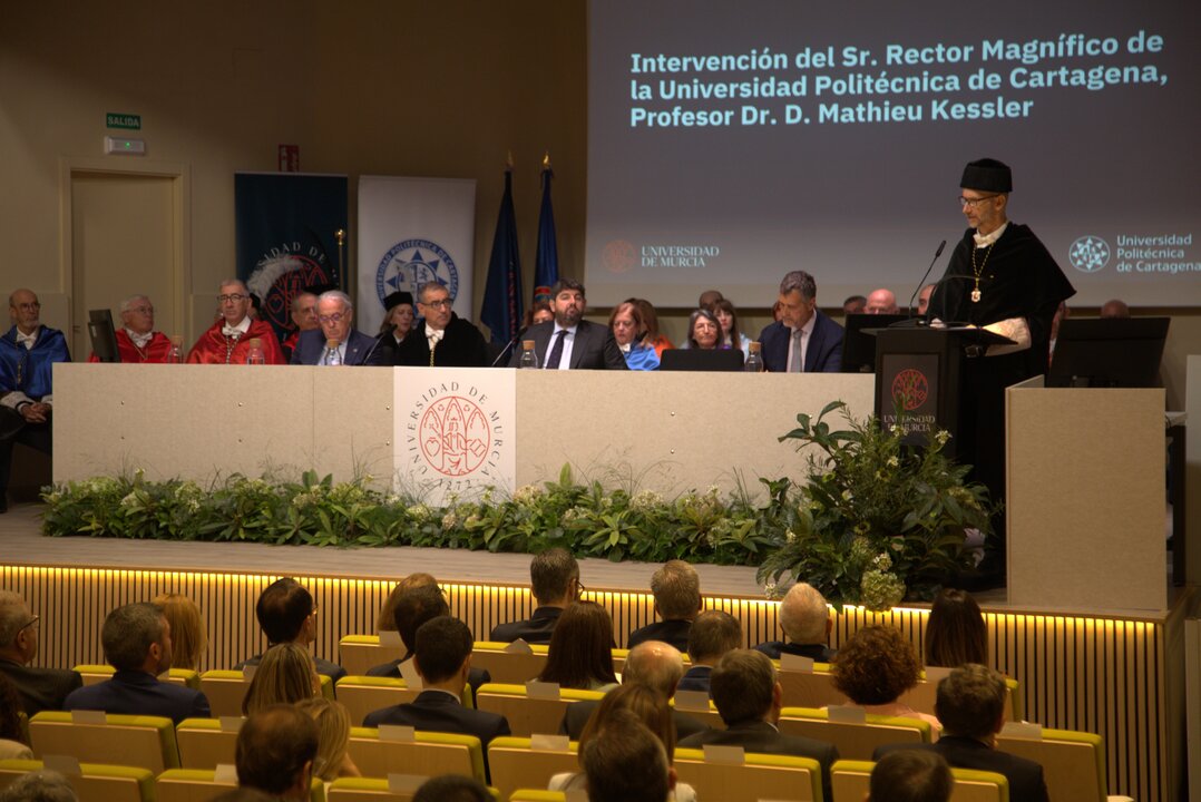 Mathieu Kessler en su intervención. (UPCT)