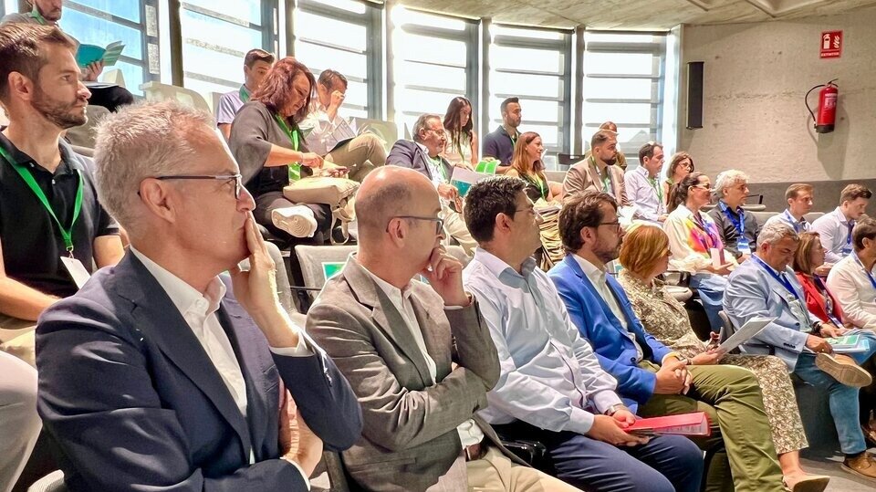 Asistentes a la jornada de impulso del ecosistema biotecnológico de la Región en el CEEIC. (CEEIC/Javier Martínez)