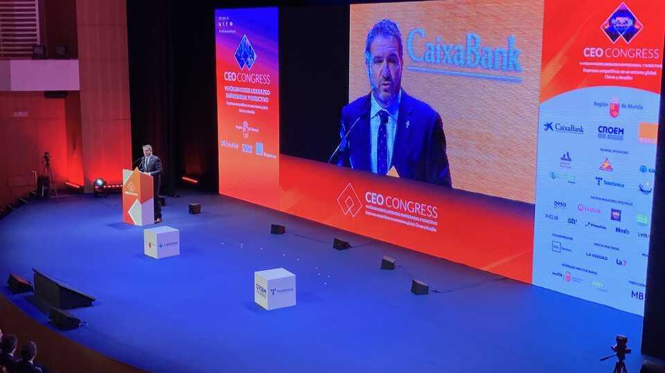 El presidente de CROEM, Miguel López Abad, durante la inauguración del VI CEO Congress. (CEO Congress)
