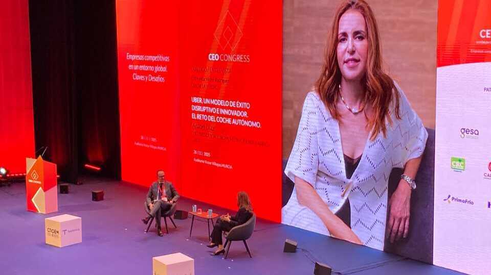 Entrevista a la vicepresidenta de Europa, Oriente Medio y África de Uber, Anabel Díaz, en el VI CEO Congress. (CEO Congress)