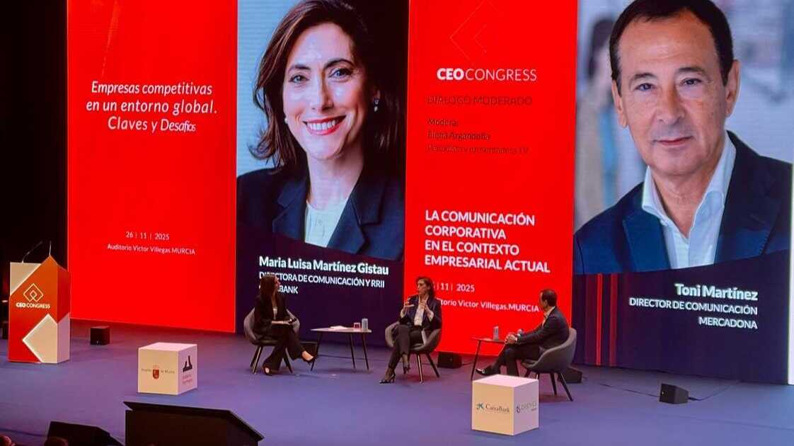 Intervención de María Luisa Martínez Gistau (CaixaBank) y Toni Martínez (Mercadona) en el CEO Congress. (CEO Congress)