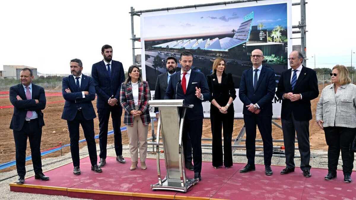 Alfonso Hernández, presidente de FREMM, durante el acto de colocación de la primera piedra del centro de capacitación. (FREMM)