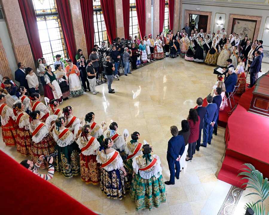 Momento del acto de recepción