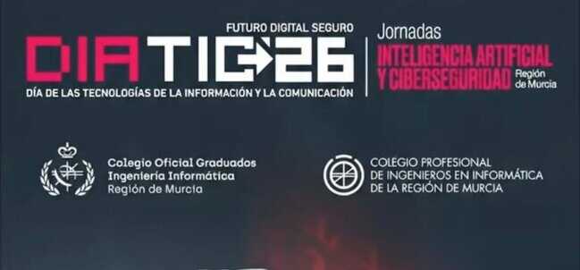 Parte del cartel de DIATIC26: 'Inteligencia artificial y ciberseguridad. Futuro Digital Seguro'. (Fidedigno)