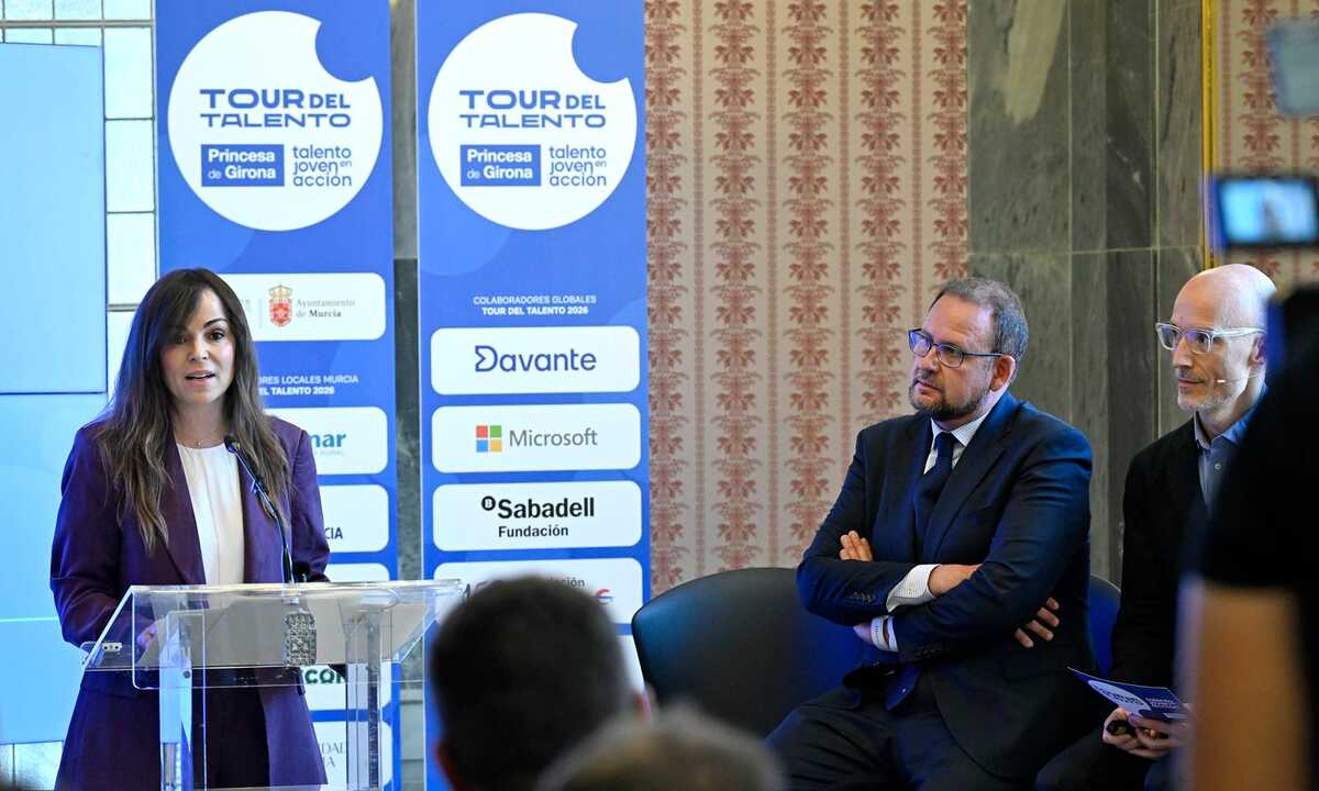 Rebeca Pérez, en el acto de presentación del Tour del Talento